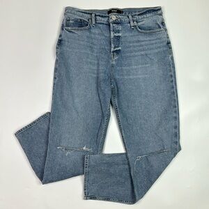 Hudson Holly Distressed Button Fly Jeans Size 33
